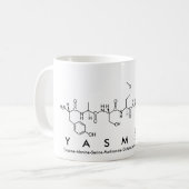 Yasmeen peptide name mug (Front Left)