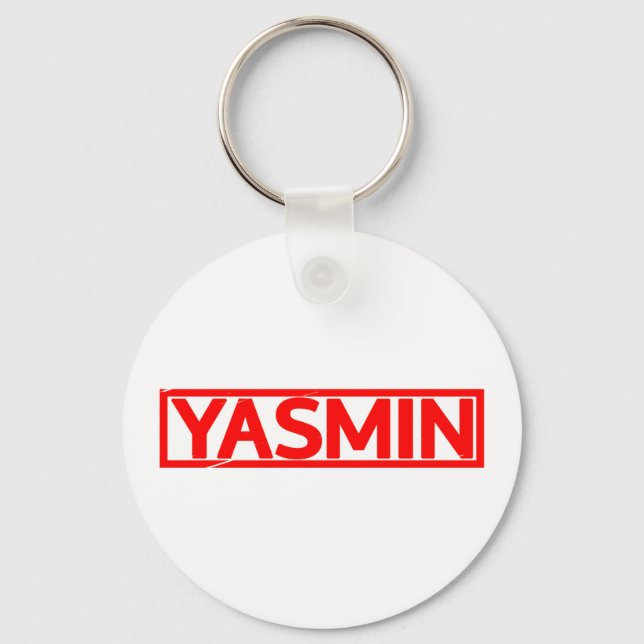 Yasmin Stamp Key Ring (Front)