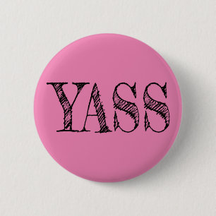 yass 6 cm round badge