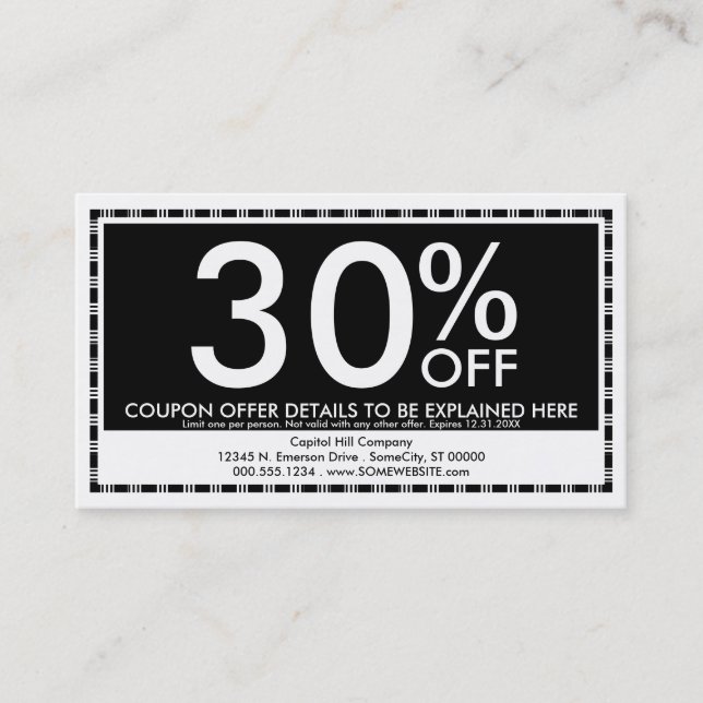 yass coupon (Front)