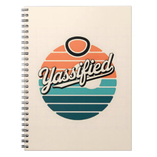 Yassified Retro Sunset Notebook