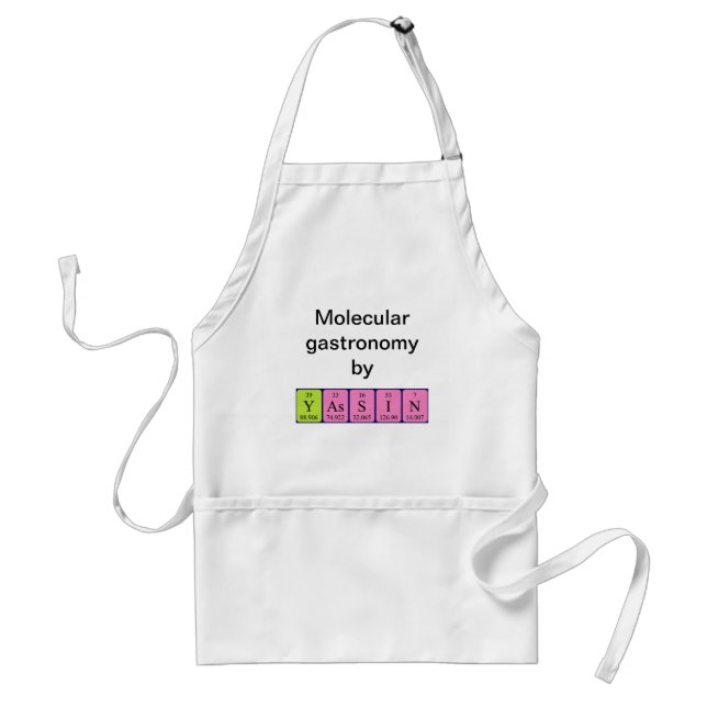 Yassin periodic table name apron (Front)