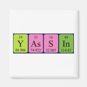 Yassin periodic table name magnet