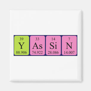 Yassin periodic table name magnet