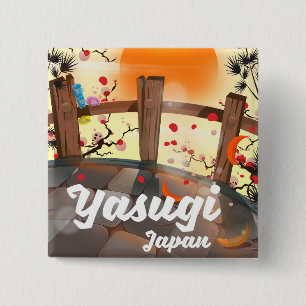 Yasugi Japan Blossom garden 15 Cm Square Badge