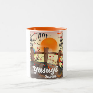 Yasugi Japan Blossom garden Two-Tone Coffee Mug