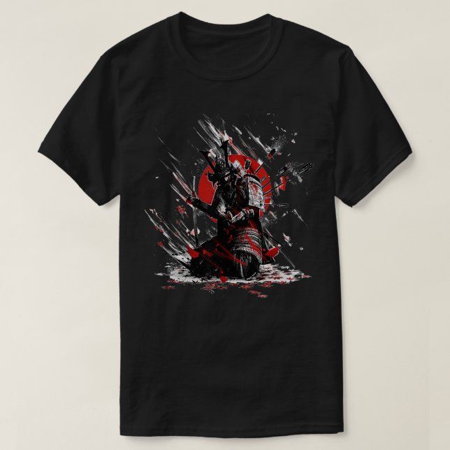 Yasuke Black Japanese Samurai Bushido Warrior Japa T-Shirt (Design Front)