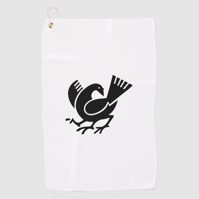Yata crow golf towel (Front)