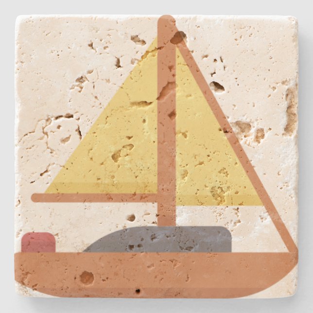 Yatch Stone Coaster (Front)