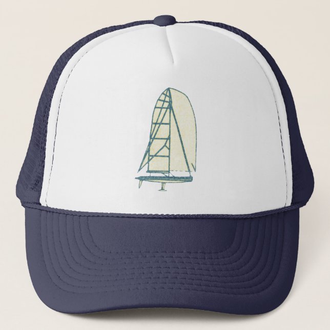 yatching laser class trucker hat (Front)
