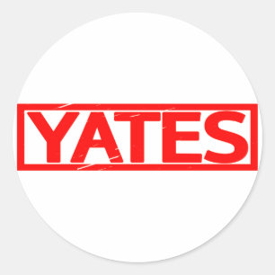 Yates Stamp Classic Round Sticker