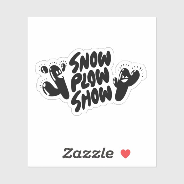 Yati M's Snow Plough Show Design #1 Sticker (Sheet)