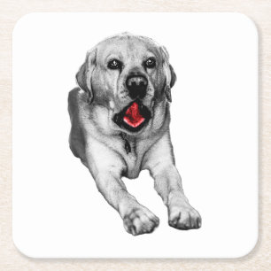 Yawn Between Sips Square Paper Coaster