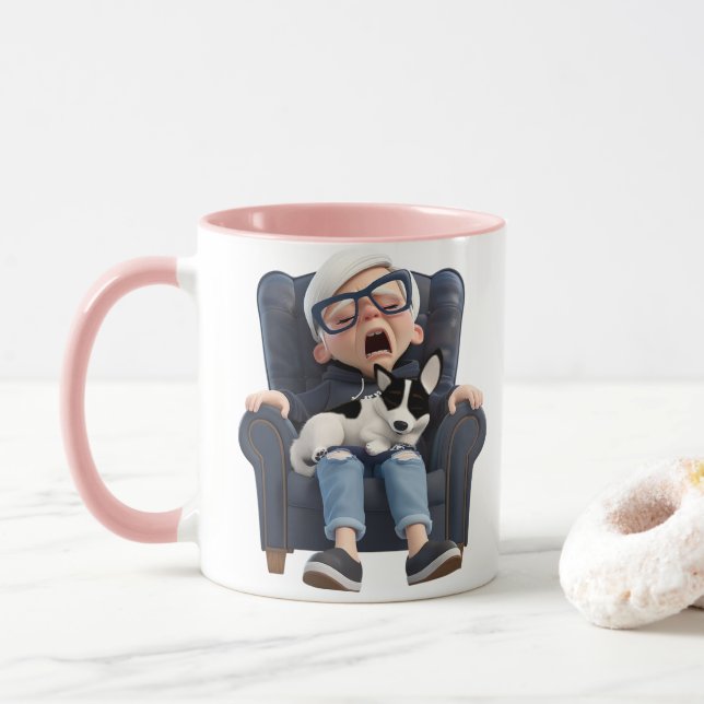Yawn for coffee! Coffee Mug (With Donut)
