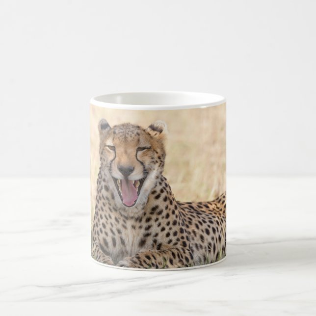 Yawning Cheetah Coffee Mug (Center)