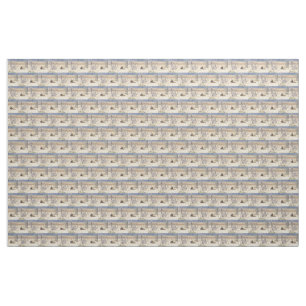 Yawning lion fabric
