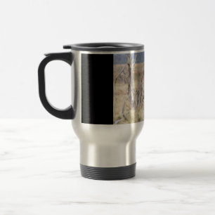 Yawning lion travel mug