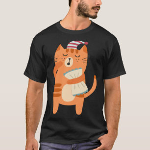 yawning sleepy lazy cat T-Shirt