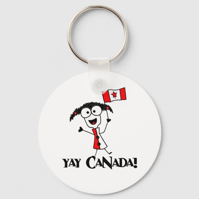 Yay Canada! Keychain (Front)