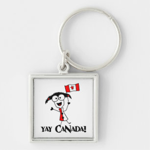 Yay Canada! Leychain Key Ring