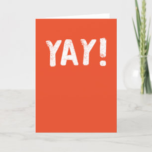 Yay Congrats Greeting Card