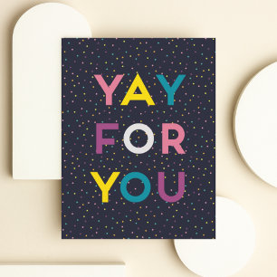 Yay For You  Thank You Card