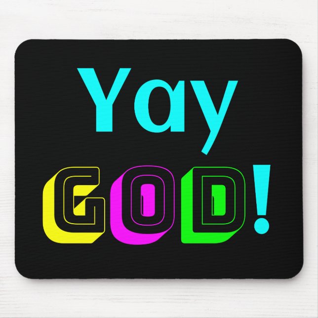 Yay God Mouse Mat (Front)
