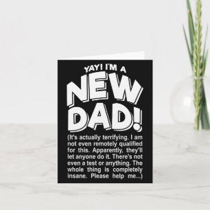 Yay! I'm A New Dad! - Funny Father's Day Joke Gift Card