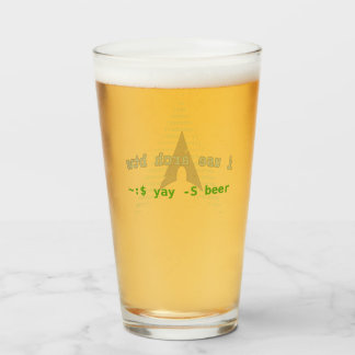 ~:$ yay -S beer (btw logo) Glass
