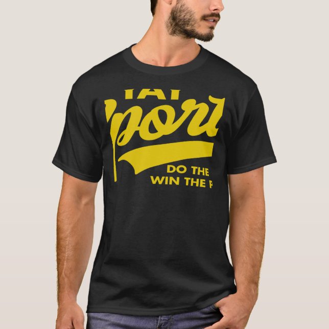 Yay Sports Do the Thing Win Points Swash Yellow T-Shirt (Front)