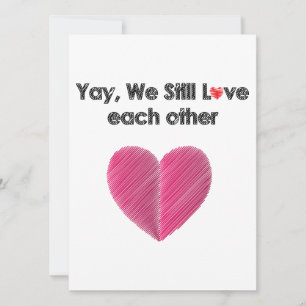 Yay, We Still Like Each Other Holiday Card