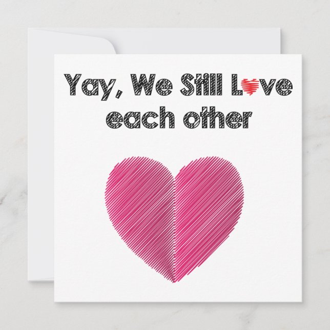 Yay, We Still Like Each Other Holiday Card (Front)