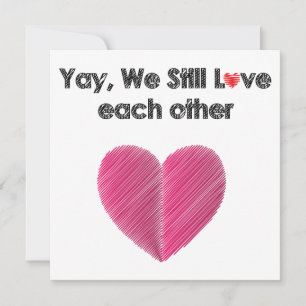 Yay, We Still Like Each Other Holiday Card