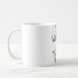 Yay Weekend, Cute Hopping Bunny Rabbit Coffee Mug