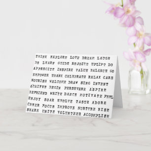 Yay You! (Hand-Stamped On White) Card