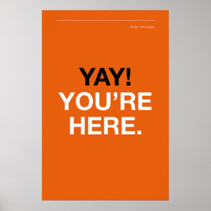 YAY! YOU’RE HERE – Entryway Wall Art