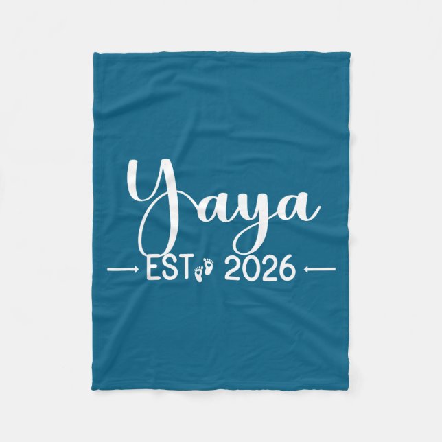 Yaya Est 2026 New Matching Mother To Be 2026  Fleece Blanket (Front)