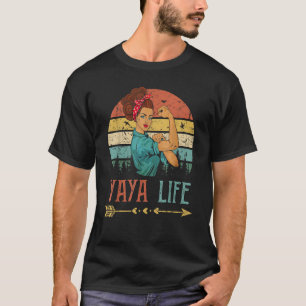 Yaya Life Women Rosie Vintage Retro Decor Grandma T-Shirt