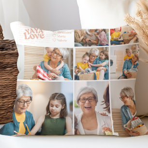 Yaya Love Poetic Photo Collage Cushion