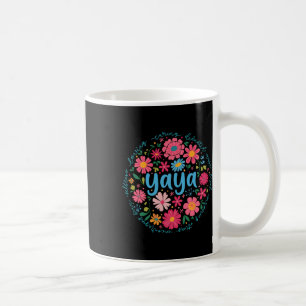 Yaya Mothers Day For Grandma Wildflower Floral Wom Coffee Mug