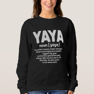 Yaya Mothers Day Tshirt Funny Yaya Definition Desi