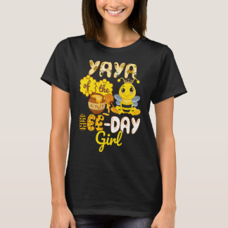 Yaya Of The Bee Day Girl Bee Birthday Party T-Shirt