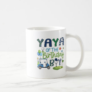 Yaya Of The Birthday Boy Hole In One Golf Sport  Coffee Mug
