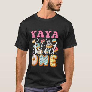 Yaya Of The Sweet One First Birthday Donut Party F T-Shirt