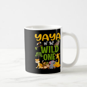 Yaya Of The Wild One Zoo Birthday Safari Jungle Coffee Mug