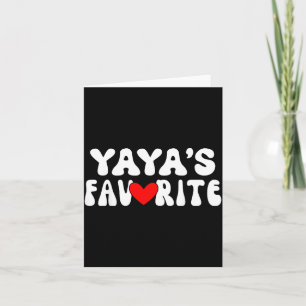 Yaya’s Favorite Funny Grandparent Granhild Vintage Card
