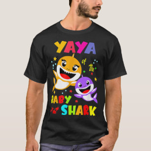 Yaya Shark Yaya Shark Family Mother's Day  T-Shirt