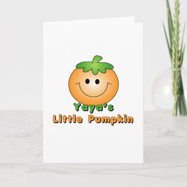 YaYa's Little Pumpkin Card (Front)