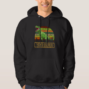 Yayasaurus Rex Dinosaur Yaya Saurus Family Matchin Hoodie