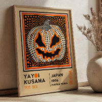Yayoi Kusama Abstract Pumpkin Retro Exhibition